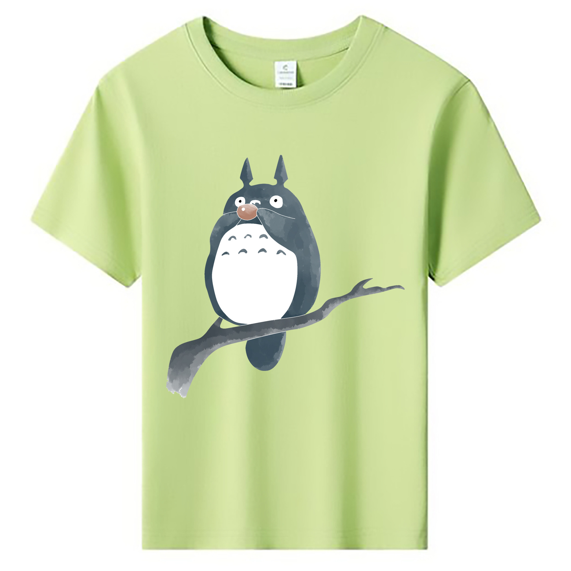 （画像用） となりのトトロ 草壁メイ 草壁サツキ My Neighbor Totoro Satsuki Kusakabe Mei Kusakabe 綿100％キッズTシャツ（フロントプリント）